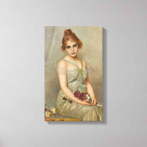 The Bouquet by Vittorio Matteo Corcos Canvas Print