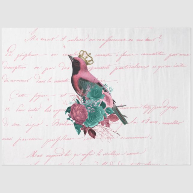 The Bouquet Series Design 114 Tissue Paper (Front)