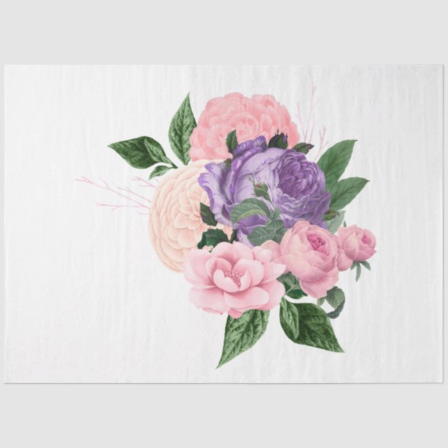 The Bouquet Series Design 174 Tissue Paper (Front)