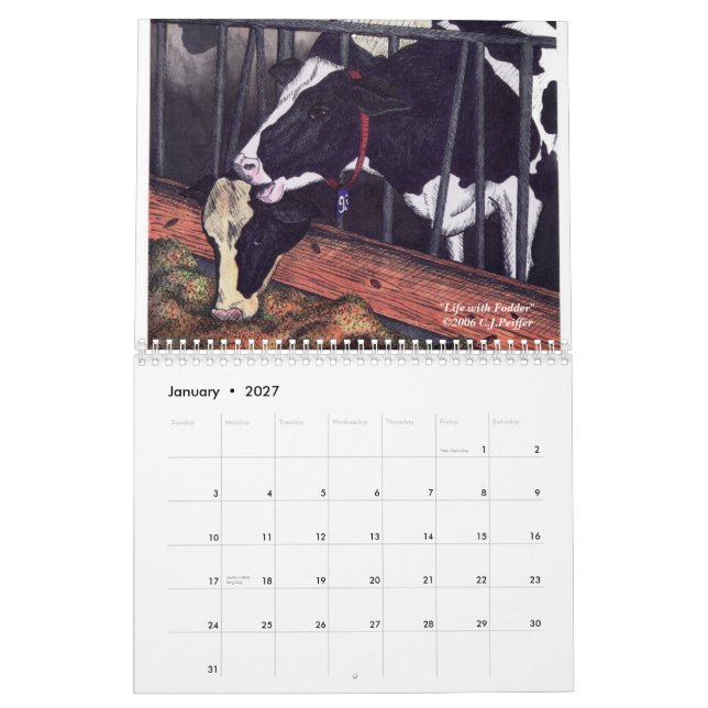 'The Bovine Comedy' Calendar (Jan 2027)