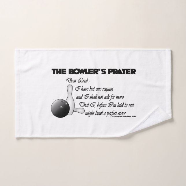 The Bowler's Prayer Hand Towel (Hand Towel)