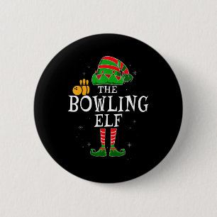 The Bowling Elf Group Matching Family Christmas Bo Button