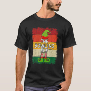 The Bowling Elf Matching Group Christmas Party Paj T-Shirt
