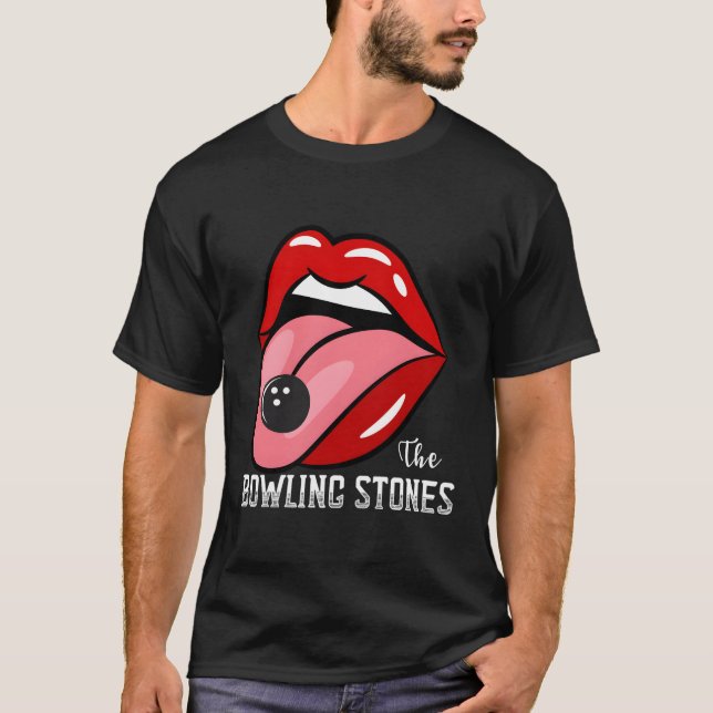The Bowling Stones -Amusing Best Bowling Team T-Shirt (Front)