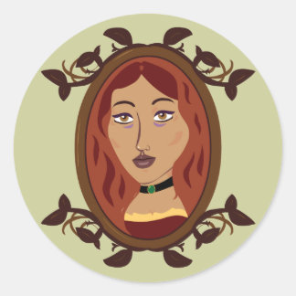 The Bowyer's Daughter Classic Round Sticker