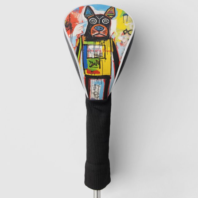 The Boxer Dog Graffiti 03 - Leonardo Abbacchio Golf Head Cover (Front)