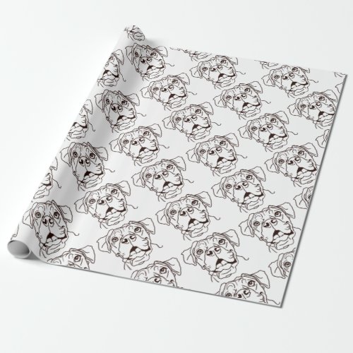 The Boxer Love of My Life Wrapping Paper