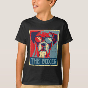 The Boxer Obama Poster Vintage Animal Pet Dog Love T-Shirt