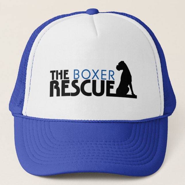 The Boxer Rescue Logo Trucker Hat (Front)