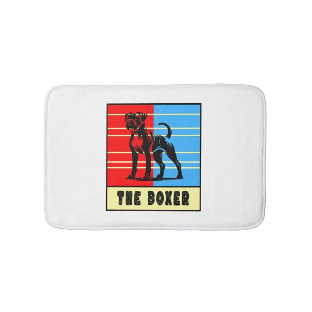 The Boxer - Strong Dog Bath Mat (Front)