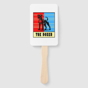 The Boxer - Strong Dog Hand Fan