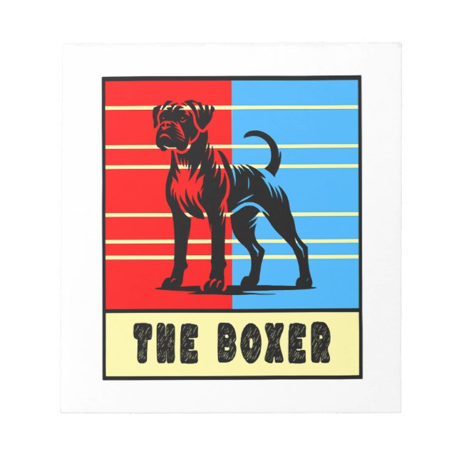 The Boxer - Strong Dog Notepad (Front)