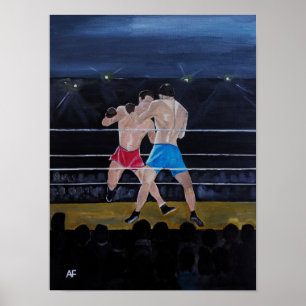 The Boxers Painting by Alfred Fox Poster