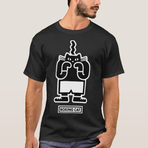 The Boxing Cat _ with stroke T_Shirt