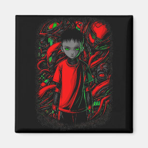 The Boy and the Machines Magnet