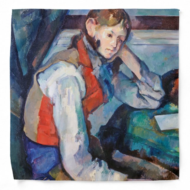 The Boy in the Red Vest, Cezanne Bandana (Front)