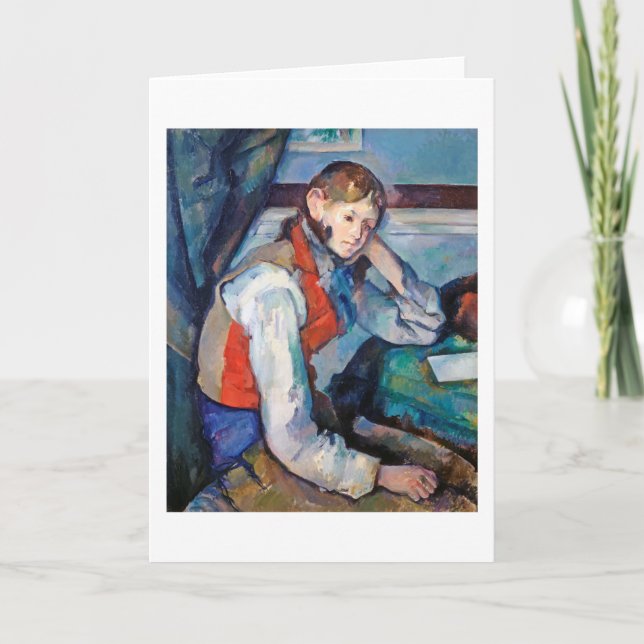The Boy in the Red Vest, Cezanne Card (Front)