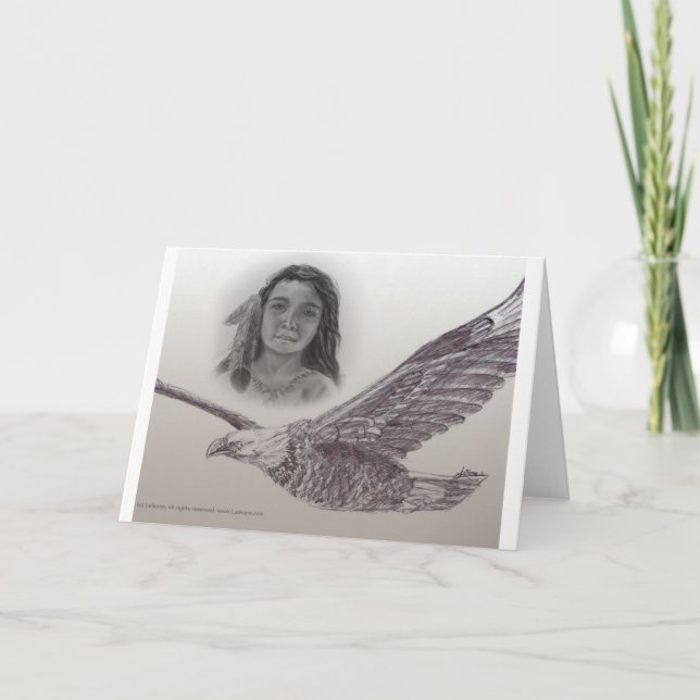 The Boy who flew with Eagles Card (Front)