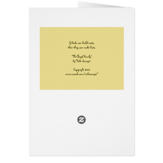 The Boyd Family card (Back)