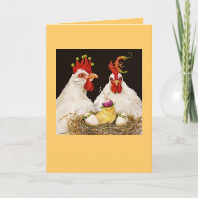 The Boyds chicken family card (Front)