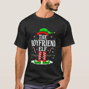 The Boyfriend Elf Funny Xmas Elf Matching Family C T-Shirt