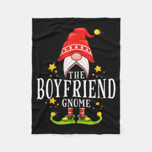 The Boyfriend Gnome Christmas Matching Fleece Blanket