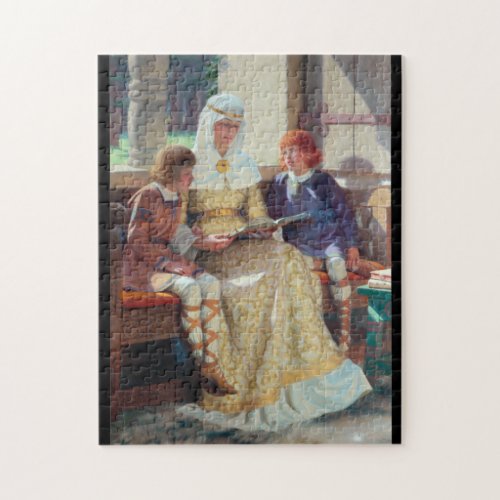 The Boyhood Of Alfred The Great c 1913 Jigsaw Puzzle