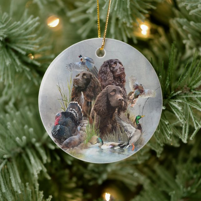 The Boykin Spaniel Ceramic Ornament (Tree)