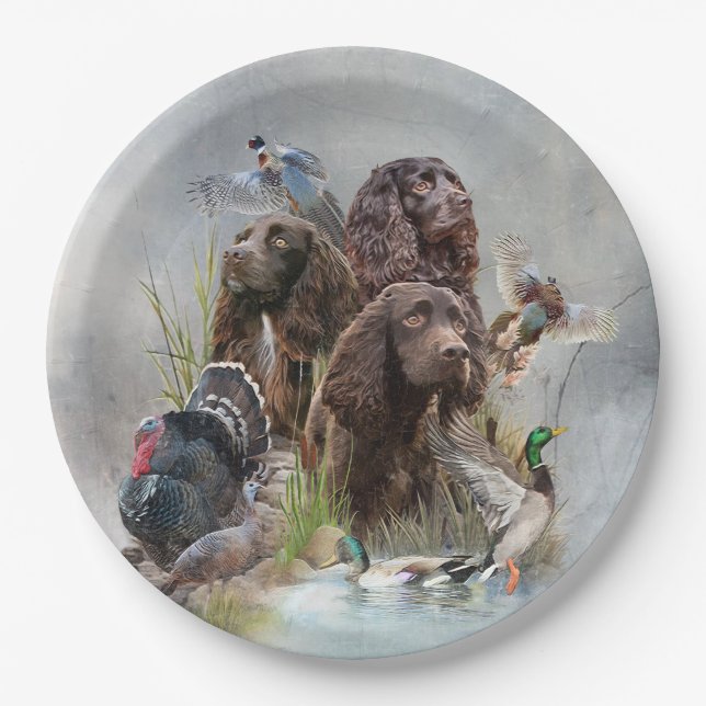 The Boykin Spaniel Paper Plates (Front)