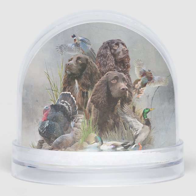 The Boykin Spaniel Snow Globe (Front)