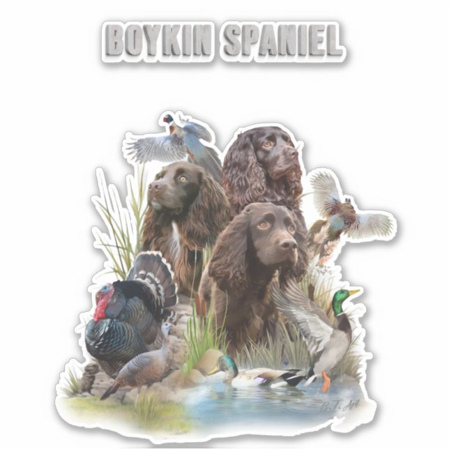 The Boykin Spaniel Sticker (Front)
