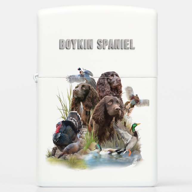 The Boykin Spaniel Zippo Lighter (Front)