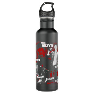 The Boys Contrast Group Collage  Stainless Steel Water Bottle