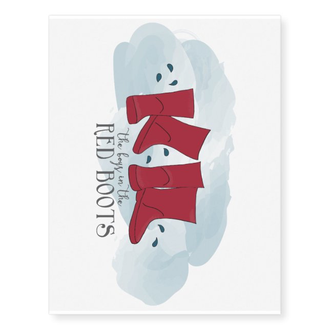 The Boys in Red Boots Logo Temporary Tattoos (Front)
