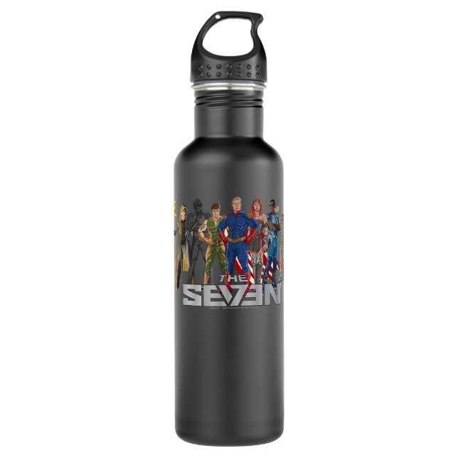 The Boys The Seven Comic  Stainless Steel Water Bottle (Front)