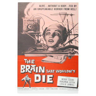 The Brain That Wouldn't Die Metal Print