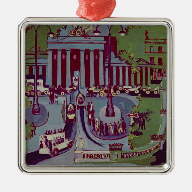 The Brandenburg Gate, Berlin, 1929 Metal Ornament (Front)