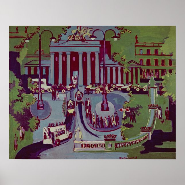 The Brandenburg Gate, Berlin, 1929 Poster (Front)