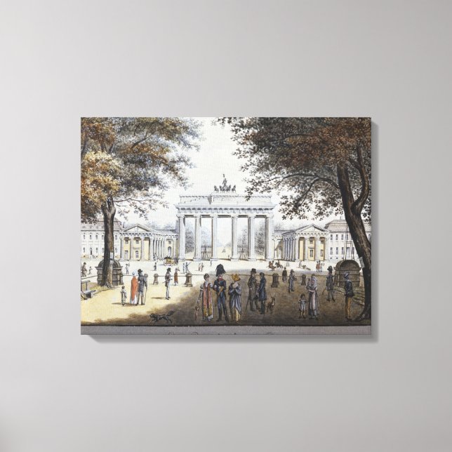 The Brandenburg Gate, Berlin Canvas Print (Front)