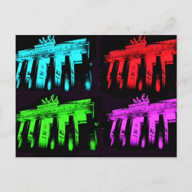 The Brandenburg Gate Collage Postcard (Front)