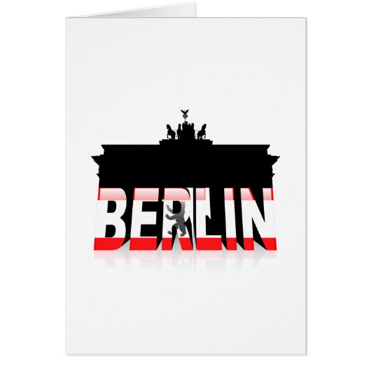 The Brandenburg Gate in Berlin Cards (Front)