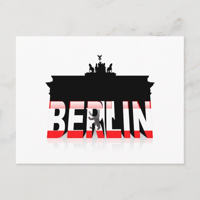 The Brandenburg Gate in Berlin Postcard (Front)