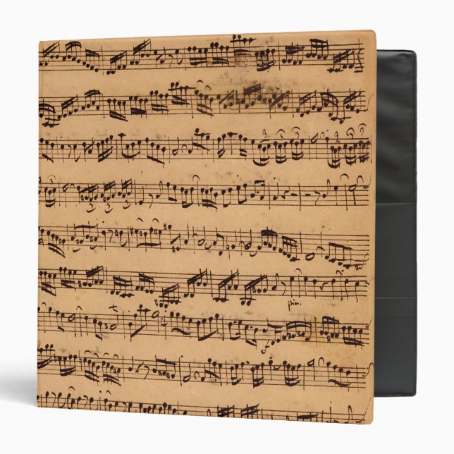 The Brandenburger Concertos, No.5 D-Dur, 1721 3 Ring Binder (Front/Inside)