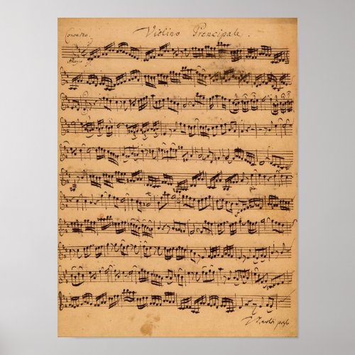 The Brandenburger Concertos No5 D_Dur 1721 Poster