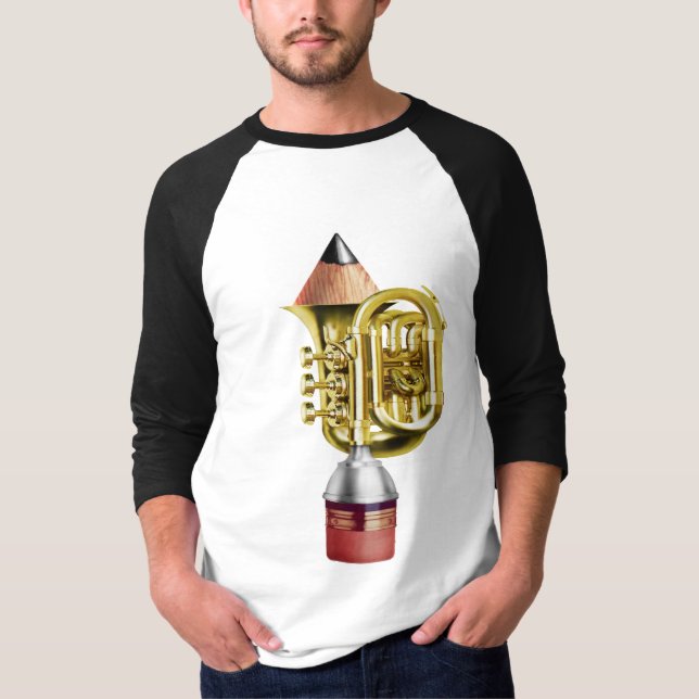 The Brass Band Stubbie T-Shirt (Front)
