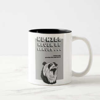 The Brave Panda's Manifesto, a funny version Two-Tone Coffee Mug