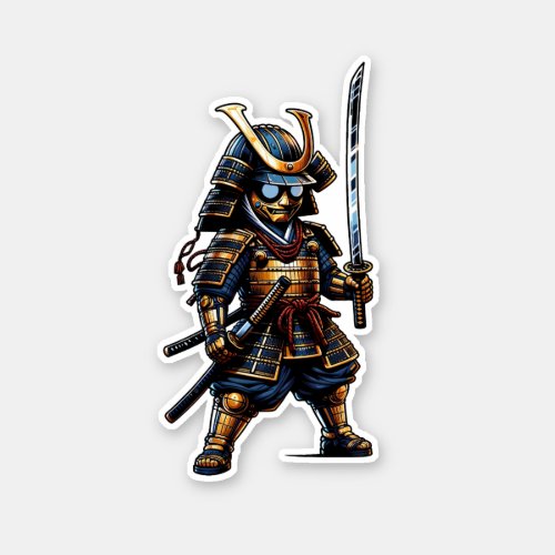 The Brave Samurai Warrior Sticker