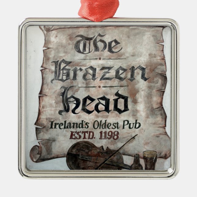 The Brazen Head pub, Dublin, Ireland Metal Ornament (Front)