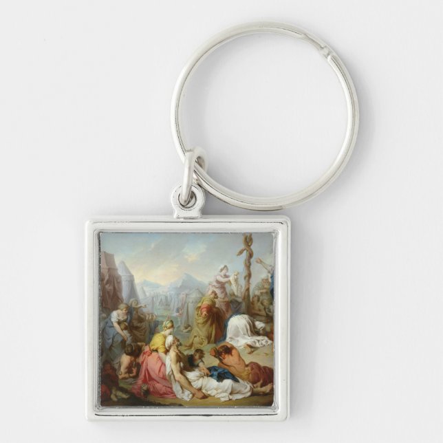 The Brazen Serpent Keychain (Front)