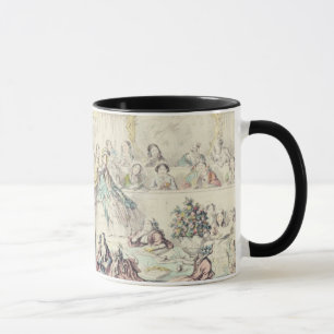 The Breach of Promise - cartoon hand coloured etch Mug